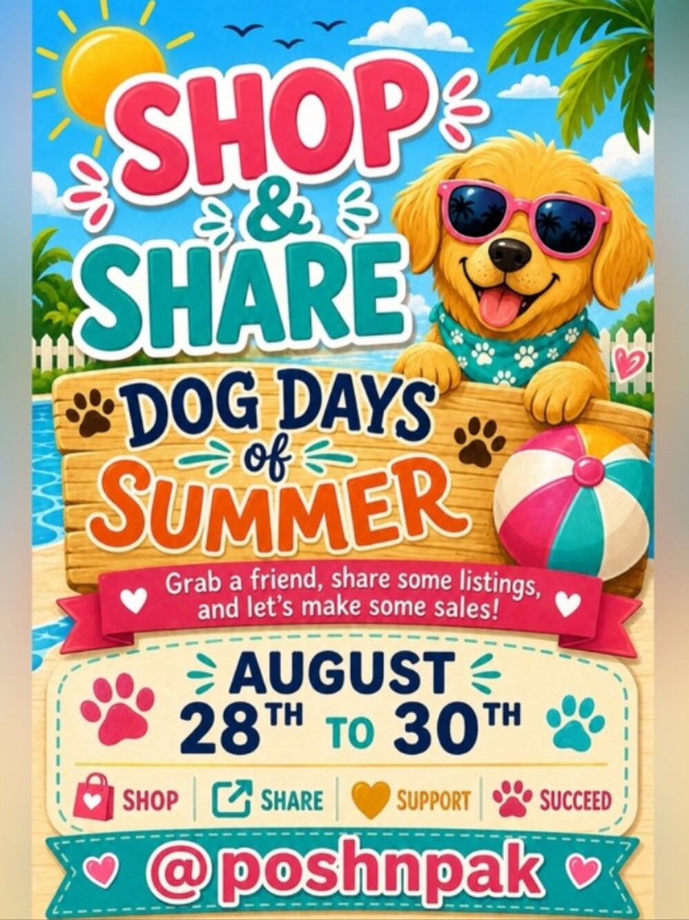#  DOG DAYS OF SUMMER SHARE N SHOP